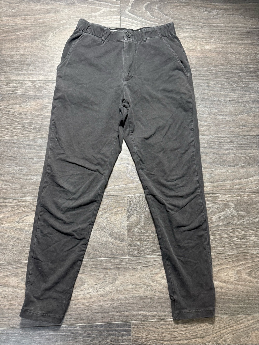 Men's Elastic-Waist Chinos - Black